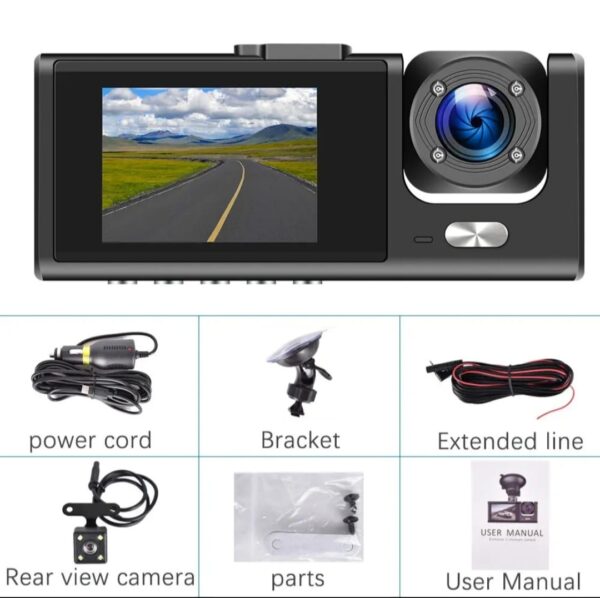 Black Box DVR Dash Cam 1080p (3-Camera Set) - Image 2