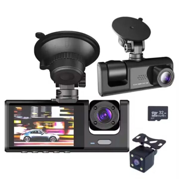 Black Box DVR Dash Cam 1080p (3-Camera Set)